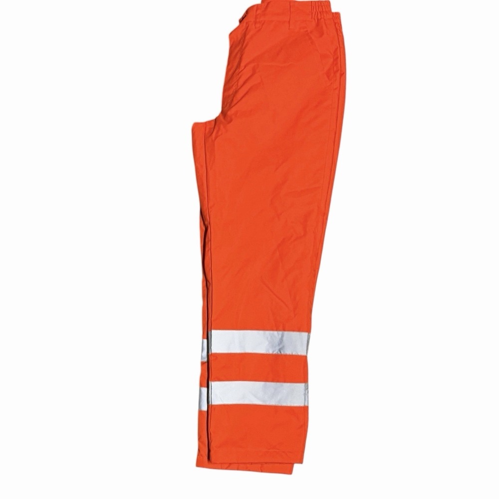 Safety‎ Work Pants Fluorescent Orange Hawke & Co Class 2 high visibility Lined M - Picture 3 of 9